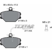 Bremsbelagsatz Fiat P. Tipo/Polonez Iii 92- 1.6/1.9 | 2110005