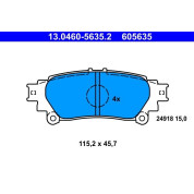 Bremsbelagsatz Lexus T. Rx 3.5 09-15 | 13.0460-5635.2