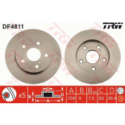 Bremsscheibe Toyota T. Auris | DF4811