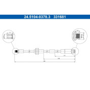 Bremsschlauch | 24.5104-0378.3