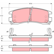 Bremsbelagsatz Opel T. Sintra 96 | GDB4042