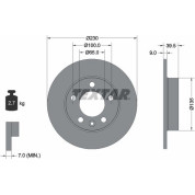 Bremsscheibe Vw T. Golf 4 97 | 92082503