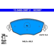 Bremsbelagsatz Ford P. Mondeo 1,8-3,0 00-07 | 13.0460-3987.2