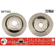 Bremsscheibe Db T. W164/W251 05 | DF7352