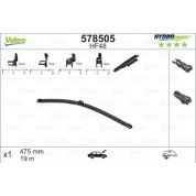 VALEO HydroConnect Front LHD 48cm | Golf V, Polo, Golf VI | 578505