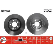 Bremsscheibe Vw P. Golf 4/A3 | DF2804