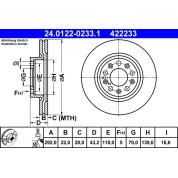 Bremsscheibe | 24.0122-0233.1