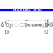 Bremsschlauch | 24.5237-0515.3