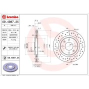 Bremsscheibe VA Xtra | CITROEN Berlingo, Xsara 93-11 | 09.4987.2X