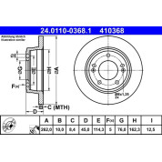 Bremsscheibe | 24.0110-0368.1