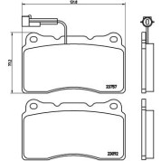 BREMBO Bremsklötze VA | ALFA 159 05-12 | P 23 115