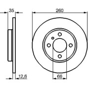 Bremsscheibe VA | BMW E30 82 | 0 986 478 029