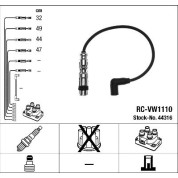 RC-VW1110 NGK | Zündkabelsatz | VAG A1,A3,Touran 03 | 44316