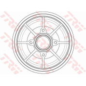 70 472 029 Bremstrommel m Lager u S-Ring | CITROEN C3 09-, DS3 09 | DB4546MR