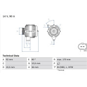 Lichtmaschine | MERCEDES C,CLK-Klasse | 0 986 042 730