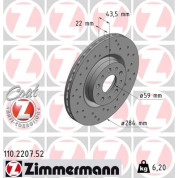 40 481 017 Sport Bremsscheibe VA Sport | ALFA 147,156,164,FIAT,LANCIA 88 | 110.2207.52