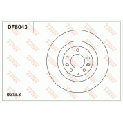 Bremsscheibe Mazda P. Cx-7/Cx-9 07 | DF8043