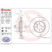 72 481 071 Bremsscheibe VA | DACIA Dokker, Lodgy 12 | 09.A727.31