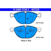 Bremsbelagsatz Bmw P. X5 4.8/X6 3.0D 07-10 | 13.0460-7239.2