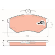 Bremsklötze VA | SEAT Ibiza,Toledo,Golf,VW Passat 86 | GDB1048