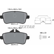 Bremsbelagsatz Db T. W166 11- Amg | 2521505