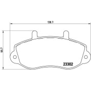 BREMBO Bremsklötze VA | OPEL Movano RENAULT Master 98 | P 68 025