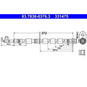 Bremsschlauch | 83.7838-0376.3