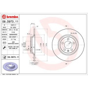 Bremsscheibe HA | AUDI A1,VW 18 | 08.D973.11