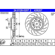 Bremsscheibe | 24.0128-0207.2