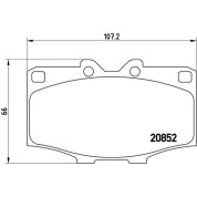 BREMBO Bremsklötze VA | TOYOTA Hilux, Land Cruiser 82-06 | P 83 006