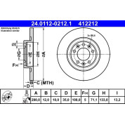 Bremsscheibe | 24.0112-0212.1