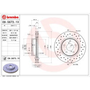 Bremsscheibe VA Xtra | SUBARU Impreza,Legacy 89 | 09.5673.1X