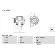 Lichtmaschine | VOLVO V70,S60,S80,XC70 | 0 986 041 150