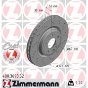 Bremsscheibe VA Sport | MERCEDES A,B-Klasse,INFINITI 11 | 400.3693.52