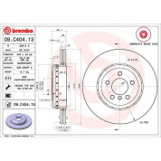 11 482 082 Brembo PREMIUM HA zweiteilig | BMW 5,6,7 09 | 09.C404.13