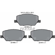 Bremsbelagsatz Fiat P. 500X 1.4-1.6/2.0D 4X4 14 | 2216501