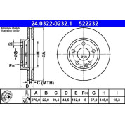 Bremsscheibe Db P. W169/W245 1,5-2,0 04-12 Power Disc | 24.0322-0232.1