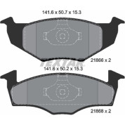 Bremsbelagsatz Vw P.Polo/Lupo | 2186601