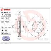 15 481 098 Bremsscheibe VA | MERCEDES W176,W246 11 | 09.B344.41