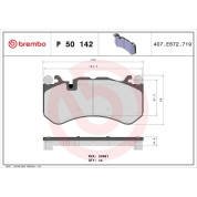 BREMBO Bremsklötze VA | MERCEDES C, E, S-Klasse 07 | P 50 142