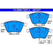 Bremsbelagsatz Vw P. Golf/Scirocco 1.2-2.0 05- Mit Sensor | 13.0460-7227.2