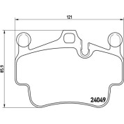 BREMBO Bremsklötze VA | PORSCHE 911, Boxster 04-13 | P 65 015