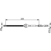 Handbremsseil | FORD Focus2 04-13 | 1987482705