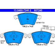 Bremsbelagsatz Vw P. Multivan/T5 1.9-2.5Tdi 03-15 | 13.0460-7240.2