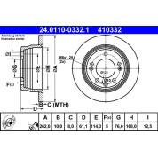 Bremsscheibe Kia T. Cee`D/Sportage 06 | 24.0110-0332.1