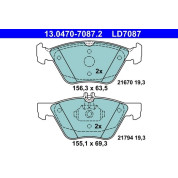 Bremsbelagsatz Db P. W210/S210 95-03 Keramik | 13.0470-7087.2