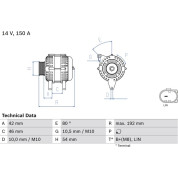 Lichtmaschine | FORD C-MAX II 1.6 TDCi 10 | 0 986 084 230