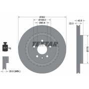 Bremsscheibe Volvo T. S60/S80/V60/V70/Xc70 06 | 92168305