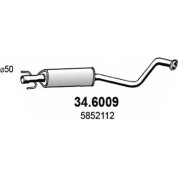 Mittelschalldämpfer | OPEL Astra 1.4 16V 1.6 8V 98 | 34.6009