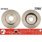 Bremsscheibe Honda P. Jazz 02-/08-/City 08- 258Mm Höhe. 39,2 Mm | DF4825